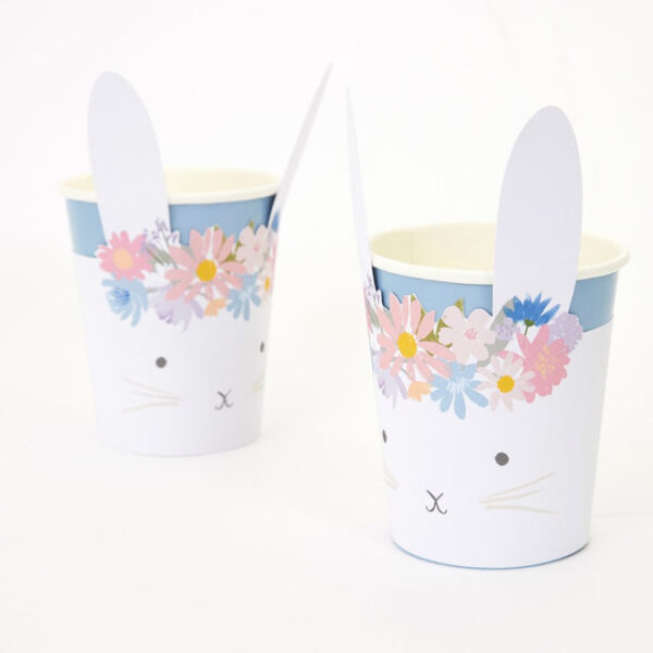 Meri Meri Spring Floral Bunny Party Cups