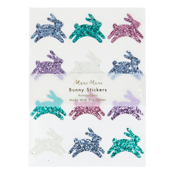 Meri Meri Bunny Glitter Stickers