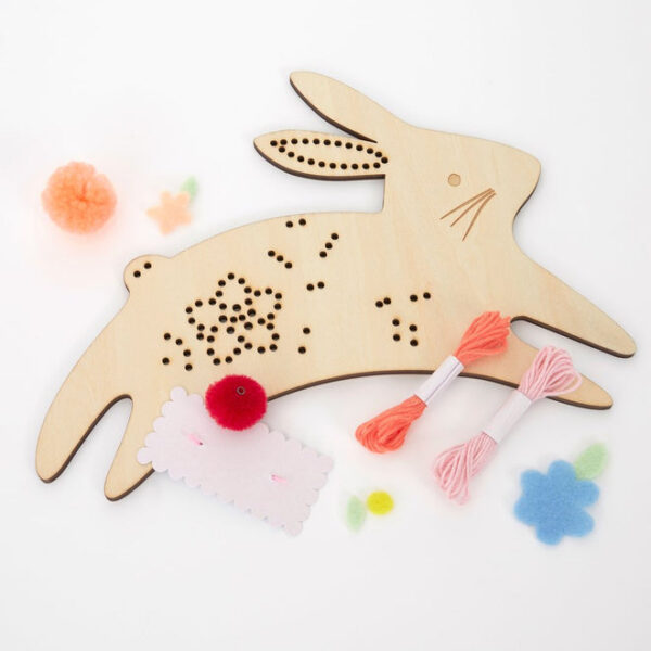 Meri Meri Bunny Wooden Embroidery Kit