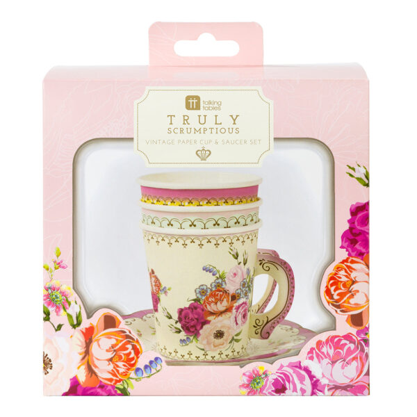 Truly Scrumptious Vintage Cup and Saucer Set