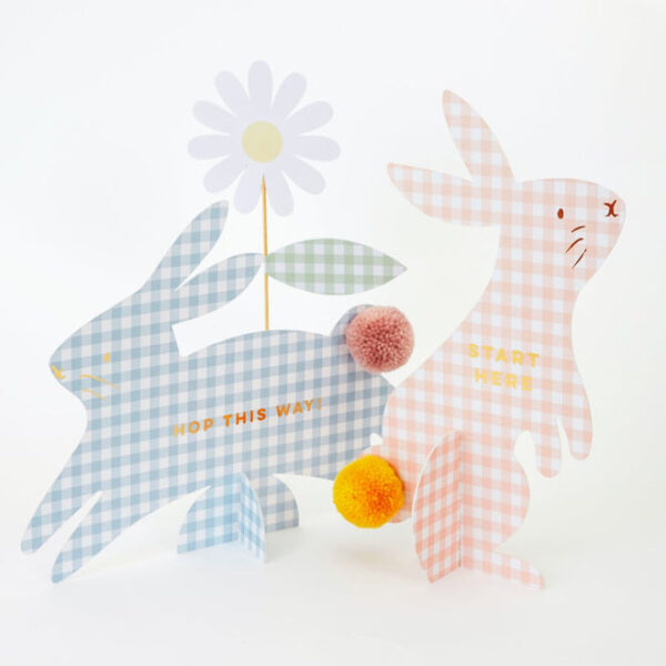 Meri Meri Gingham Easter Bunny Egg Hunt Kit