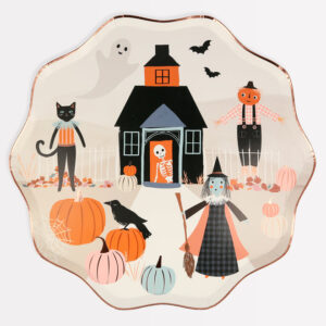 meri meri vintage pumpkin patch plates