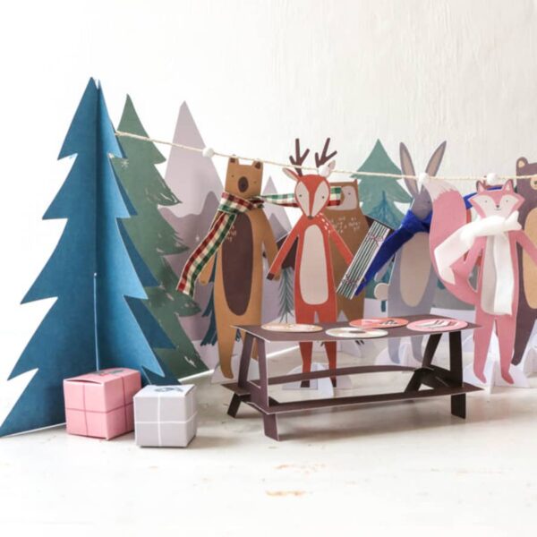 Meri Meri Woodland Creatures Paper Advent Calendar