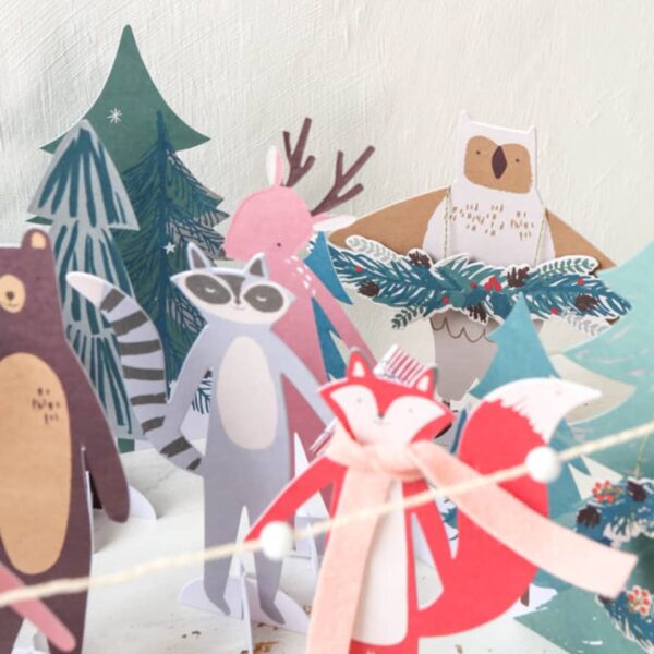 Meri Meri Woodland Creatures Paper Advent Calendar