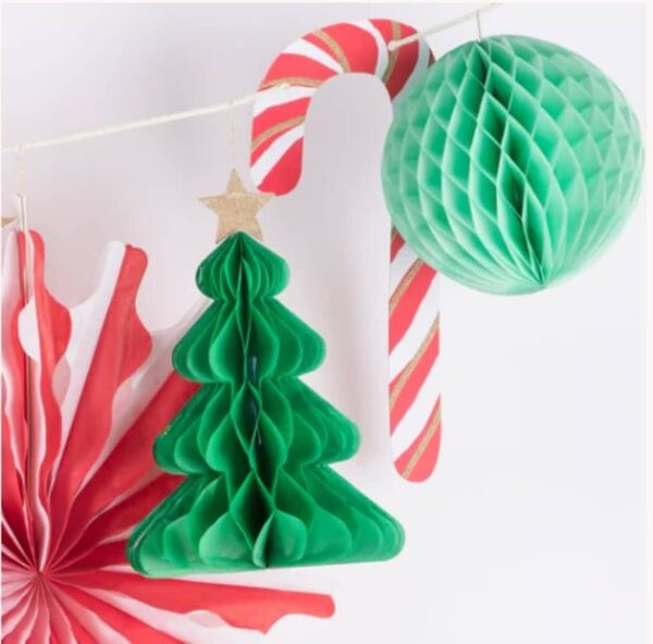 Meri Meri Christmas Giant Honeycomb Garland