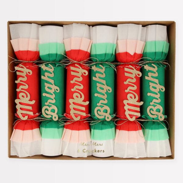 Meri Meri Merry and Bright Christmas Crackers